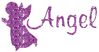 purple angel glitter Myspace Graphics